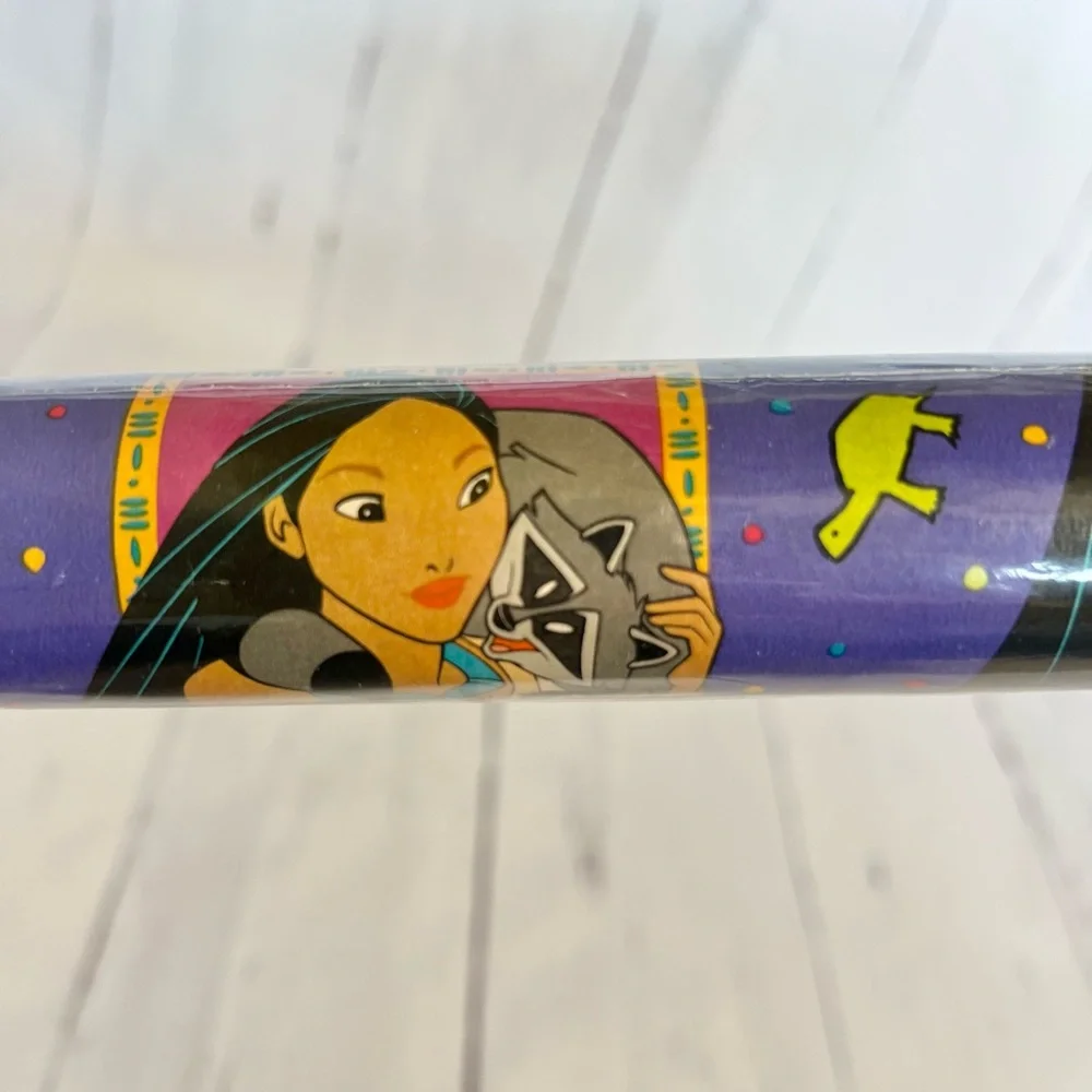 Vintage 90s Disney Pocahontas Gift Wrap Wrapping Paper Roll New and sealed